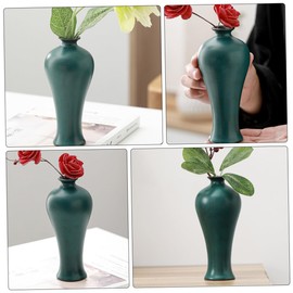 iplusmile Ceramic Flower Arrangement Vase Decorative Hydroponics Flower Container for Living Room Chic Design for Office Home Elegant Style for Friends