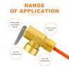 GASHER 3/4" NPT RV Water Heater Temperature & Pressure Relief
