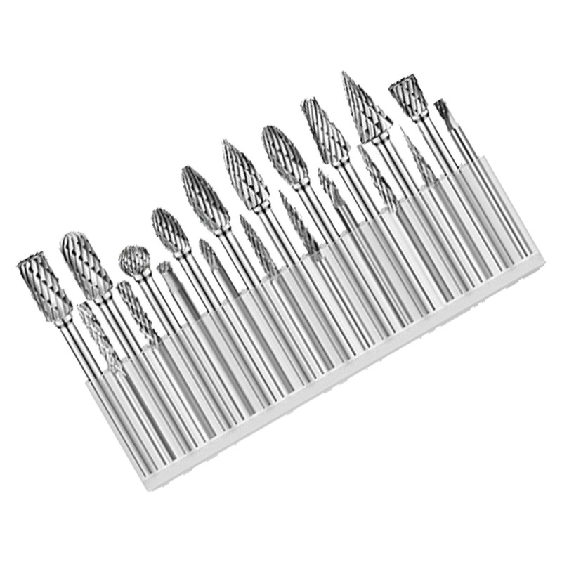 20Pcs Rotary File Burr Grinding Bit Carbide Tool Set Kit