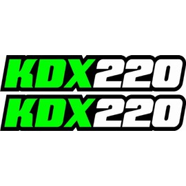 Kdx220 Swingarm Airbox Number Plate Decals Stickers Kdx 220 Dirtbike Graphics