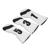 3PCS Golf Club Head Cover PU Leather Waterproof Protective Golf