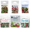 Buttons Galore Christmas Embellishments Varitey Bundle for Crafts and DIY