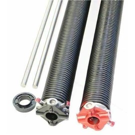 SS Pair of 218 X 2" X 21" - 33" Garage Door Torsion Springs with Winding Bars - Size 29.5