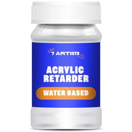 7 Artists Acrylic Retarder 100ml Retarder for Acrylic Paints | Water-Based Acrylic Retarder for Wet-on-Wet Painting | Drying Retarder for Acrylic Paints | Slow Drying Medium Acrylic