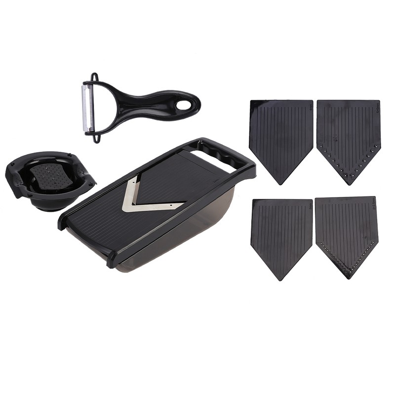 Multifunction 5‑in‑1 Vegetable Potato Carrot Chopper Food Cutter Grater Kitchen