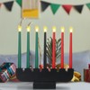Baquler 8 Pcs Kwanzaa Kinara Set Kwanzaa Candles Flameless Battery