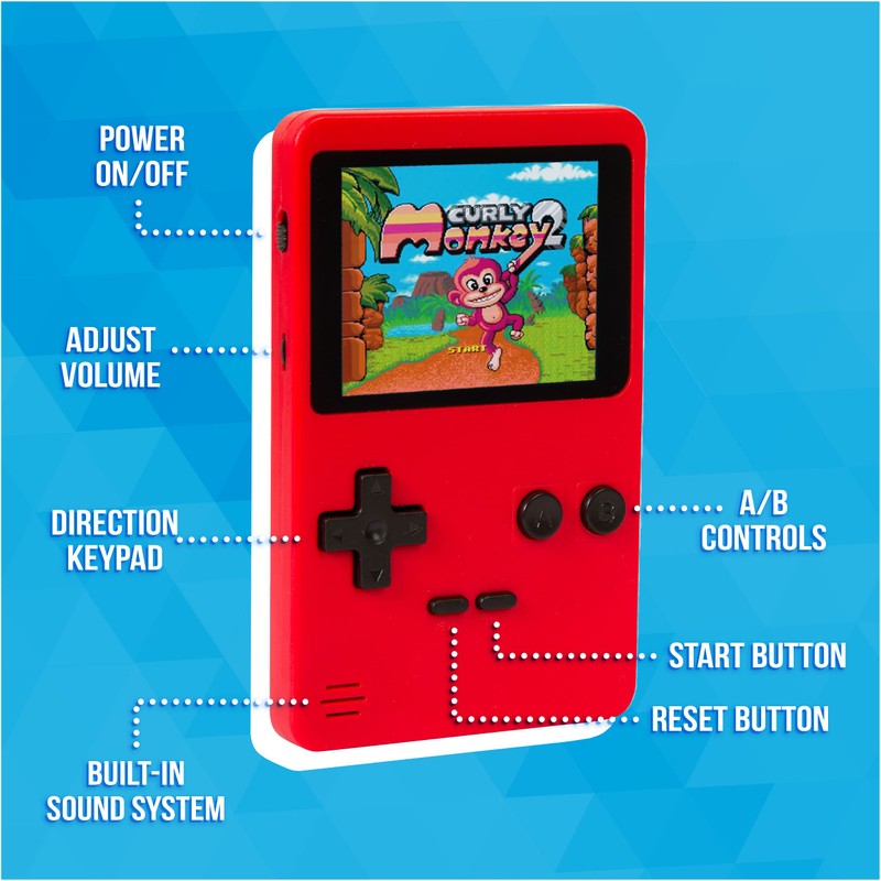 Silvergear Mini Arcade Game Machine, red