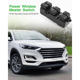 Power Window Switch Driver Side Fit for Hyundai Tucson 2016 2017 2018, Replace 93571-D3000 93570-D3000 93571-D3040 93573-D3020 93570-D3061