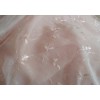 Unbranded Discount embroidered pink Voile 110" wide by yard. Semi