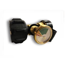Voyager Tools Propane Tank Gauge Adapter w/ Pressure Meter Indicator