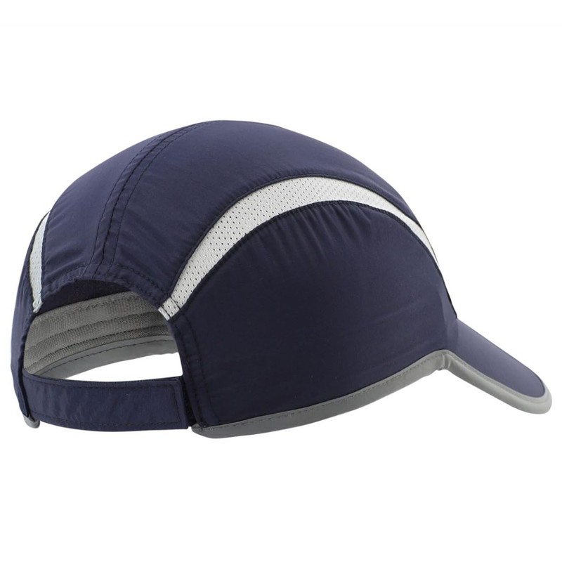 Connectyle Folding Mesh Sports Cap, Reflective, Striped, Breathable, Runner Cap,