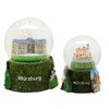 Set of 2 Cute Souvenir Snow Globes Würzburg Fortress Marienberg