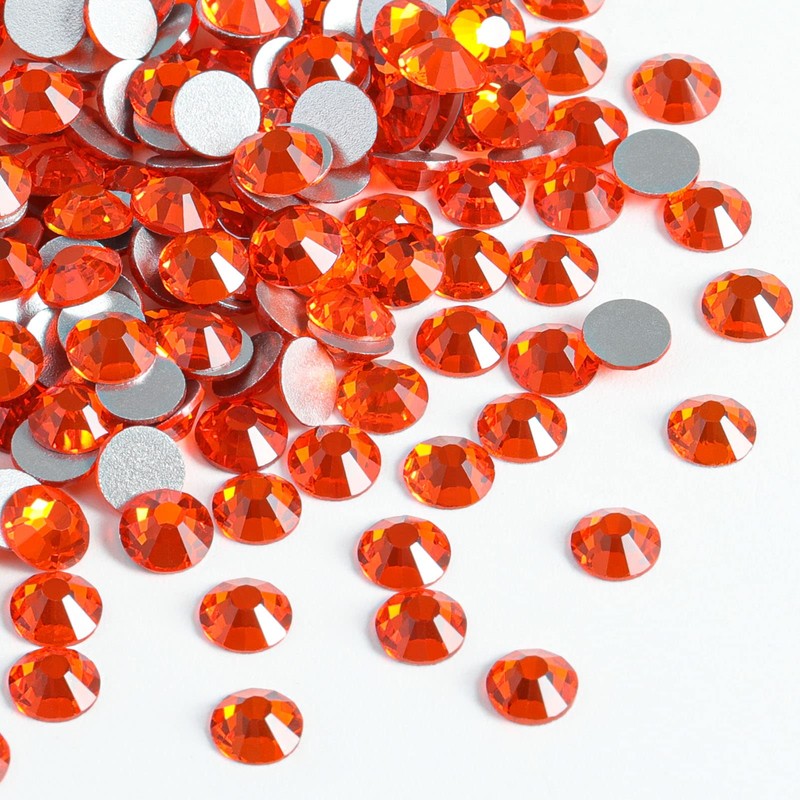 Beadsland 1440 pieces flat back rhinestones, nail crystals rhinestones for