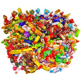 Elite Eastern European Candy Mix – Assortment Party Mix of Candies – Variety Mix of Roshen, Slavnka and More Chocolate and Caramel Candy Mix from USSR (1400g | 3 Pounds)