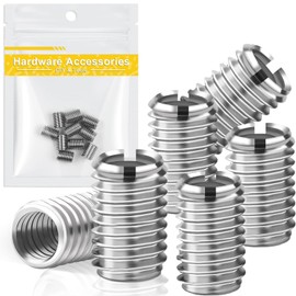 10 Stück Gewindeeinsatz,15mm M8 auf M6 Edelstahl Reduziermutter Gewindehülse,Silber Reduziermutter Gewindeadapter m8 m6,Gewindehülse m6,für Automobile,Dampfturbinen,Mechanische Geräte