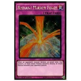 yugioh - Radiant Mirror Force PGL3-EN093 1st Edition Gold Rare - Premium Gold: Infinite Gold