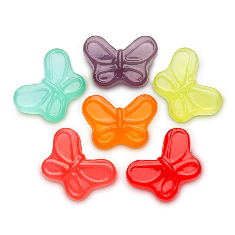 Albanese World's Best Mini Gummi Butterflies, 7.5 Ounce Peg Bag