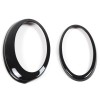 BEBECAR Gloss Black Front & Rear Emblem Accent Ring Cover