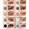 Single Nude Eyeshadow Palette Matte Dark Brown,Smooth Velvet Pressed Powder