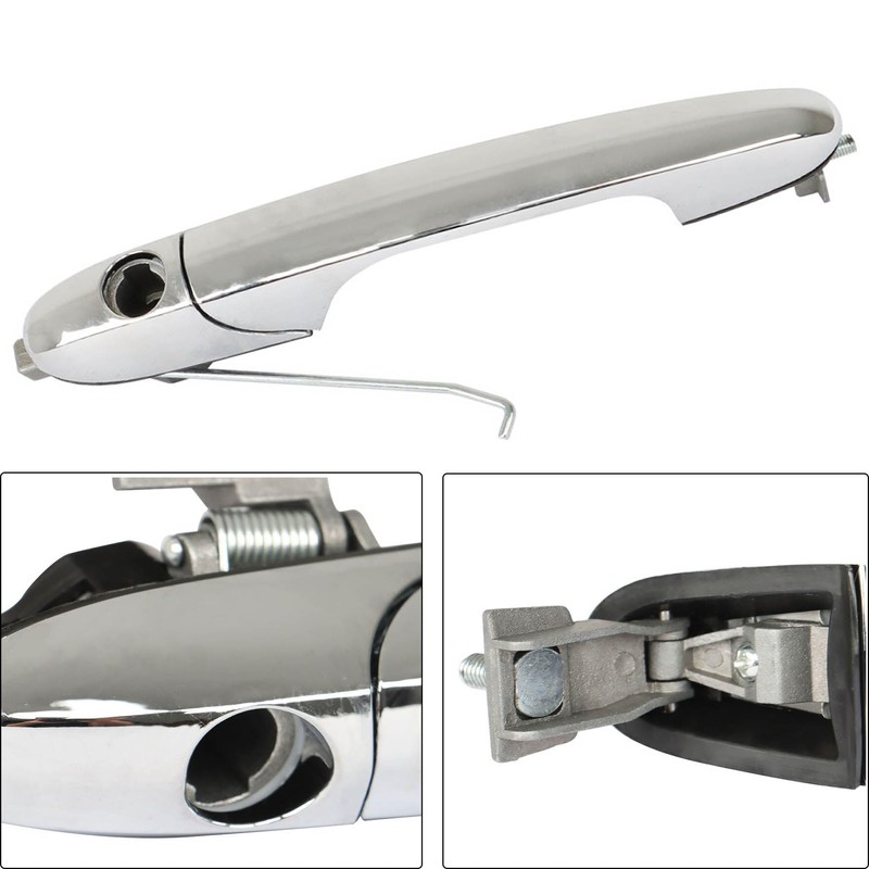 Apriciter Right Handle Replacement for 500, Chrome Exterior Door Handle