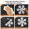 Coufce Bathtub Stickers Non Slip, White Tubs Safety Shower Treads,