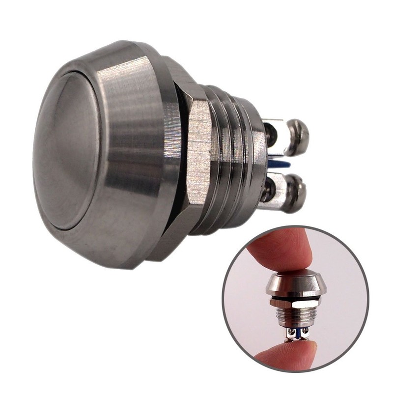 Momentary Push Button Switch, URTONE UR123, 1NO SPST DC/AC 36V