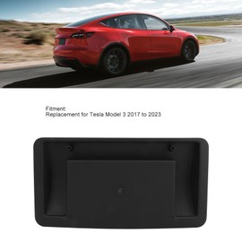 Soporte de Placa de Matrícula Delantera, 1096829 00 G de Repuesto para Modelo 3 2017 a 2023, Soporte de Placa de Matrícula del Parachoques Delantero, Kit de Montaje de Placa