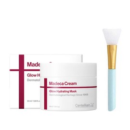 Latest product Madeca Water Light Absorbing Mask Wrapping Cream Mask + 1 pack brush / 최신상 마데카 물광 흡수마스크 랩핑 크림마스크+팩붓 1개