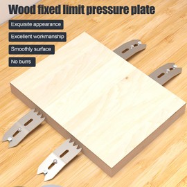 4Pcs Woodworking Limit Clamp Set, Clamping Dogs for Slab Flattening Mill, Aluminum Alloy Wood Board Fixing Clamp Fastening Positioning Plate tool for Accurate Positioning