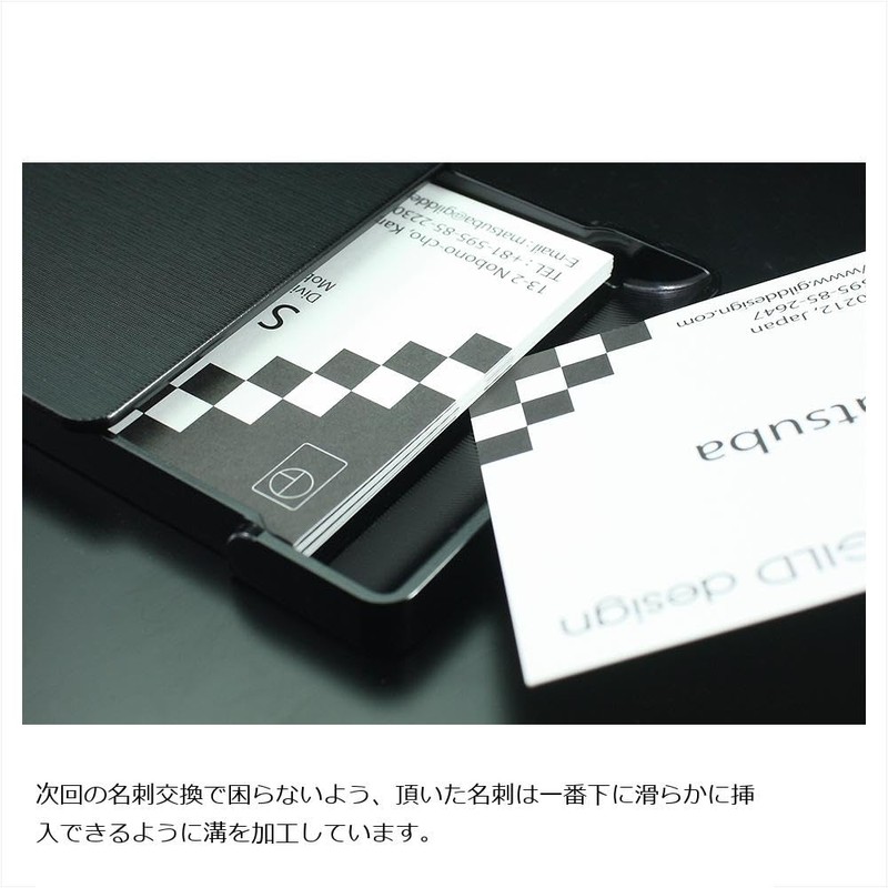 Guild Design OKOSHI-KATAGAMI Business Card Holder, Black
