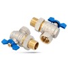 Brass Angle Ball Valve Diameter 1 Inch with Screw Connection