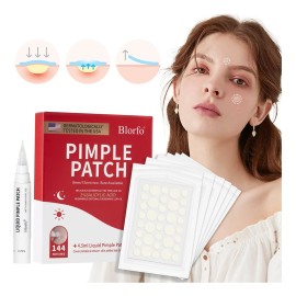 144 Parches Para Acné + Parche Líquido Aplicación Día/noche