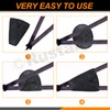 Rustark 2Pcs Black Seat Belt Adjuster for Kids and Adults