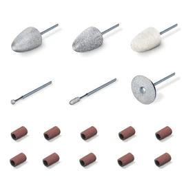 Beurer MP 52 Replacement Kit - 6 High Quality Sapphire and Felt Manicure and Pedicure Tips for Groomed Hands and Feet