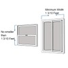 JEACENT AC Security Window Lock Bar, Window Security Bars -
