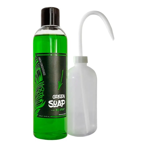 Green Soap Concentrado 250ml + Piseta 500ml Limpiar Tatuaje