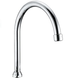 schläfer 67081-C, HU Spout 3/4 Inch | 200 mm | HU Pipe Spout with Mixing Nozzle M22 Anti-Limescale | Flow Regulator Water-Saving | Swivel Spout for Tap | High Spout | Throw with Type 3/4 IG