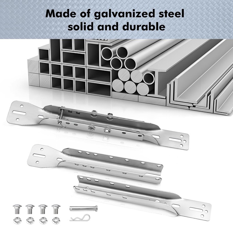 Magisale Garage Door Parts Bracket Adjustable Reinforcement Bracket, Carbon Steel