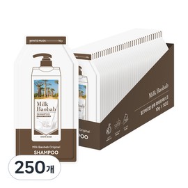 Milk Baobab Travel Shampoo Pouch White Musk, 10g, 250 pieces / 밀크바오밥 여행용 샴푸 파우치 화이트머스크, 10g, 250개