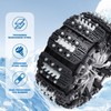 6 Pack Snow Chains for Car, TPU Tire Chains, Adjustable