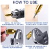 JONMON Screw Extractor - 5Pcs Damaged Screw Remover Kit Set,