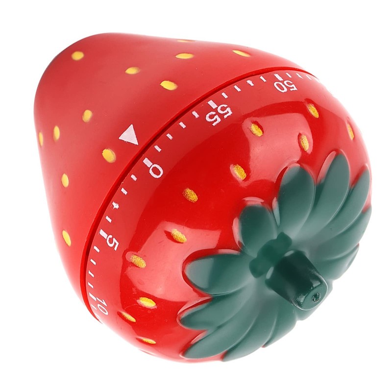 Milltrip Strawberry Shaped Timer, Mechanical Kitchen Cooking Timers