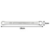 TONE M04-1113 Long Glasses Wrench (Straight) Double Side Width 0.4