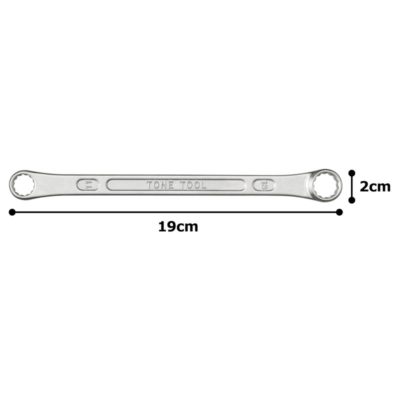 TONE M04-1113 Long Glasses Wrench (Straight) Double Side Width 0.4