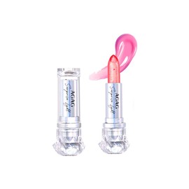 SNS Popular Jelly Lipstick, Color Changing Lips, Changing Color Lipstick, Temperature Changing Lipstick, Golden Cover Lipstick, Fashion Lip Gloss, Crystal Jelly Lipstick 03# Rose Red