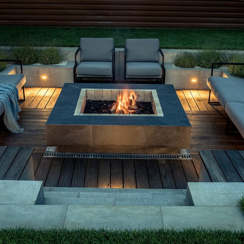 GASPRO Propane Gas Fire Pit Kit, with 12 Inch Fire