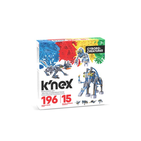 K'NEX | Cyborg Creatures 15 Model | Educational Toys for Boys and Girls, 196 Piece Stem Learning Kit, Engineering for Kids, Fun Colourful Construction Toys for Children Ages 8+ | Basic Fun 12463