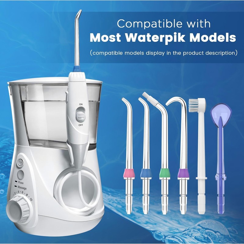 Replacement Tips for Waterpik, Water Flosser Replacement Heads Parts for