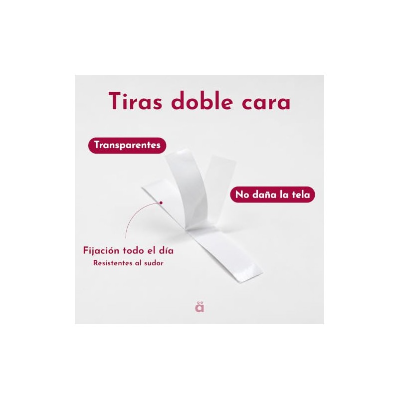 BÄRLY Cinta Doble Cara para Ropa y Piel, Cinta Adhesiva