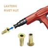Qjaiune 25pcs Multi-Grip Rivet-Nut Pre Bulbed Threaded Inserts, M8 Rivet